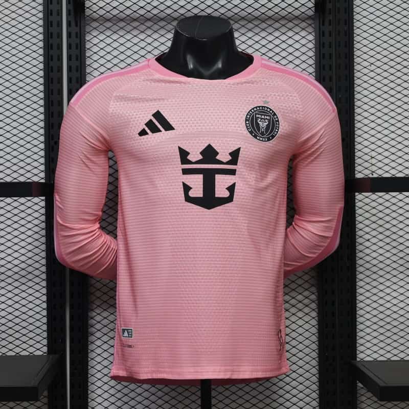 AAA(Thailand) Inter Miami 2026 Home Long Sleeve Soccer Jersey (Player)