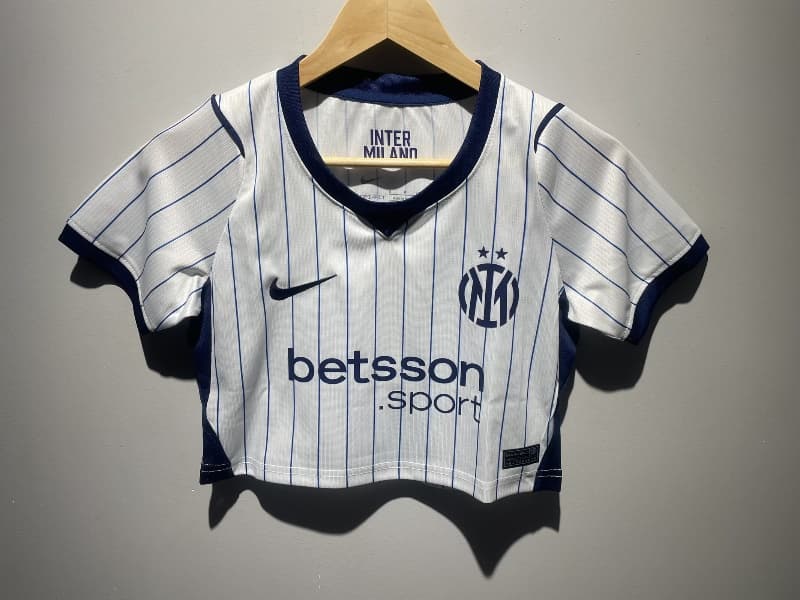 AAA(Thailand) Inter Milan 26/27 Away Women Cropped Soccer Jersey