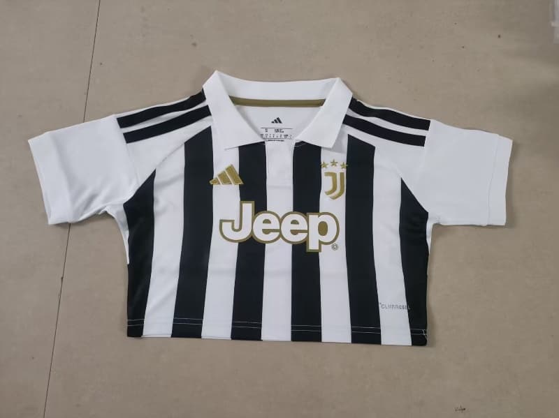 AAA(Thailand) Juventus 26/27 Home Women Cropped Soccer Jersey
