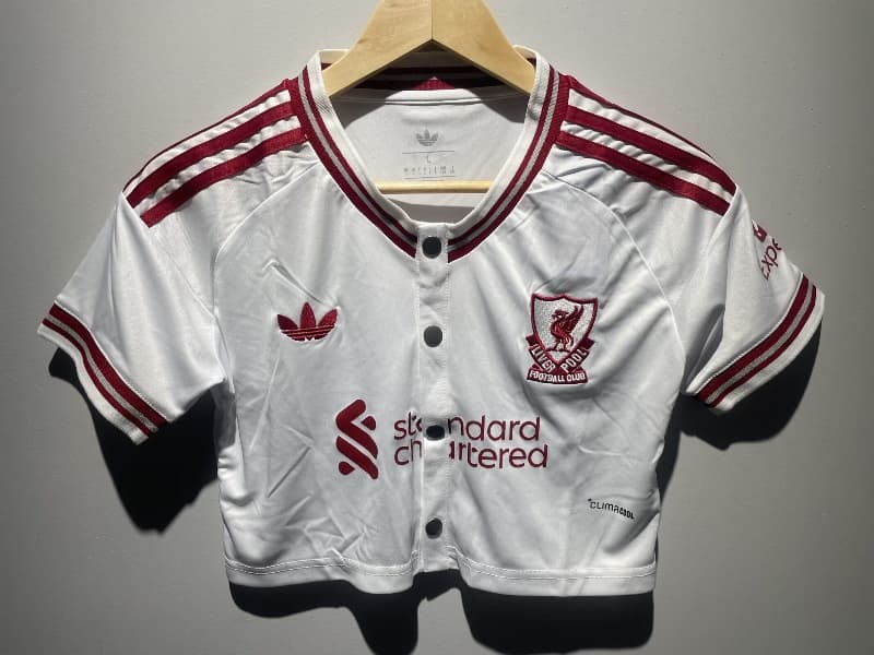 AAA(Thailand) Liverpool 26/27 Away Women Cropped MLB Soccer Jersey