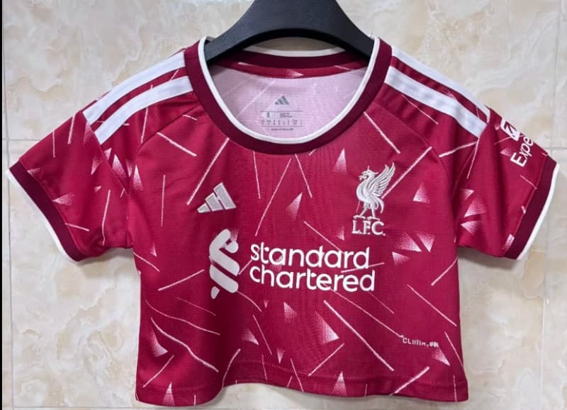 AAA(Thailand) Liverpool 26/27 Home Women Cropped Soccer Jersey