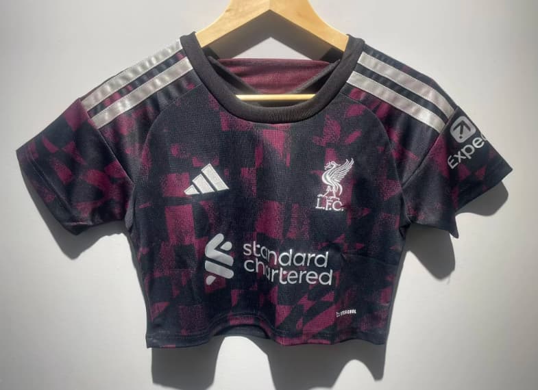 AAA(Thailand) Liverpool 26/27 Third Women Cropped Soccer Jersey