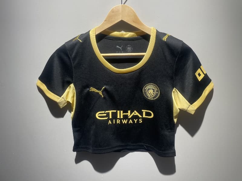 AAA(Thailand) Manchester City 26/27 Away Women Cropped Soccer Jersey