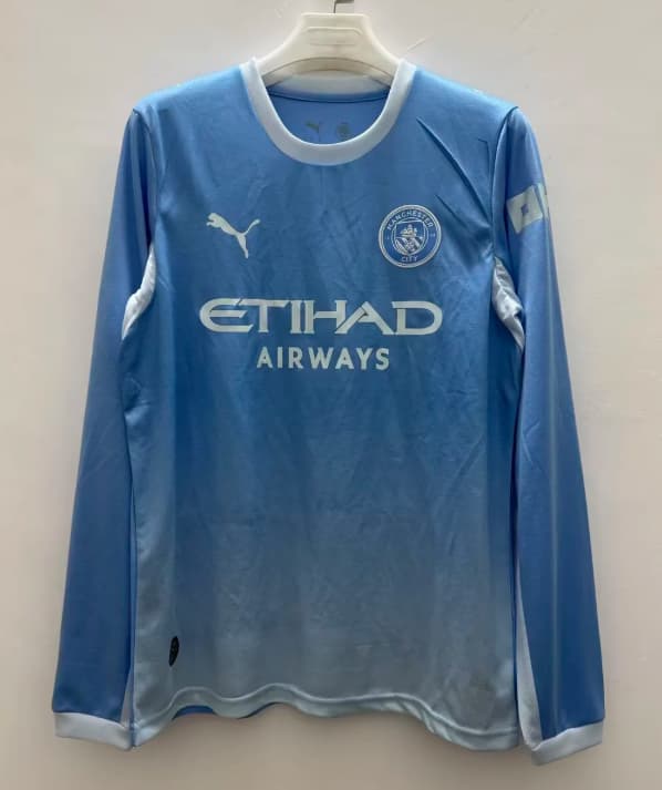AAA(Thailand) Manchester City 26/27 Home Long Sleeve Soccer Jersey (Leaked) AAA(Thailand) Manchester City 26/27 Home Long Sleeve Soccer Jersey (Leaked)