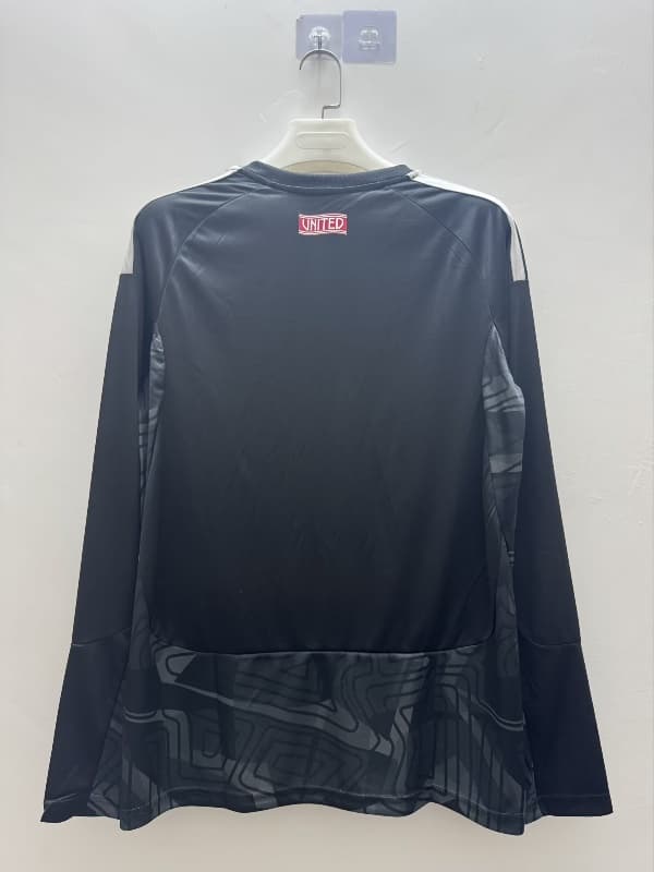 AAA(Thailand) Manchester United 26/27 Goalkeeper Black Long Sleeve Soccer Jersey