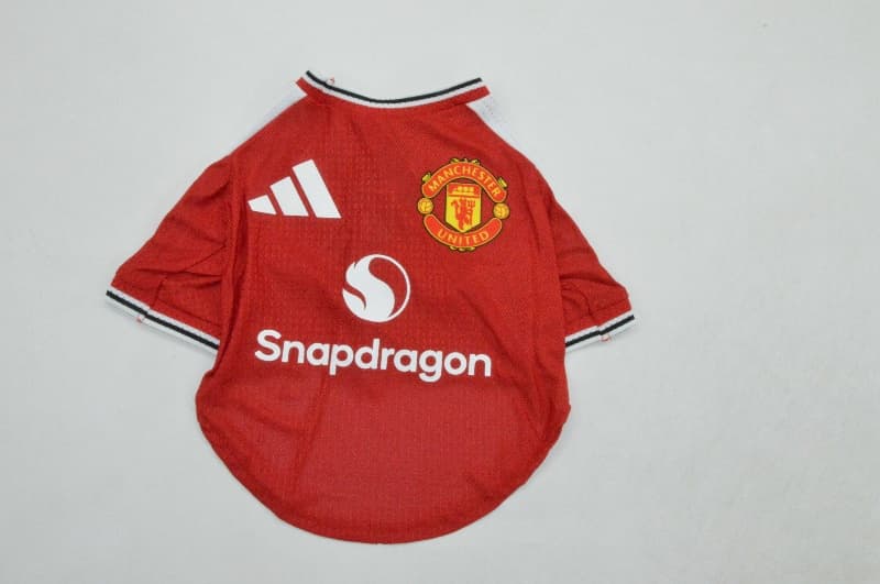 AAA(Thailand) Manchester United 26/27 Home Pet Soccer Jersey AAA(Thailand) Manchester United 26/27 Home Pet Soccer Jersey