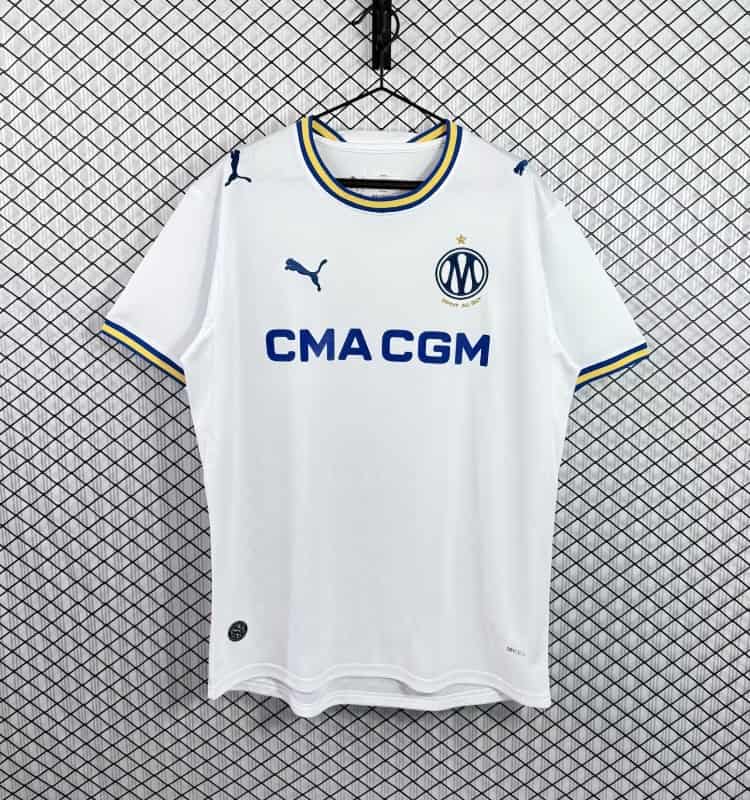 AAA(Thailand) Marseilles 26/27 Home Soccer Jersey (Leaked)