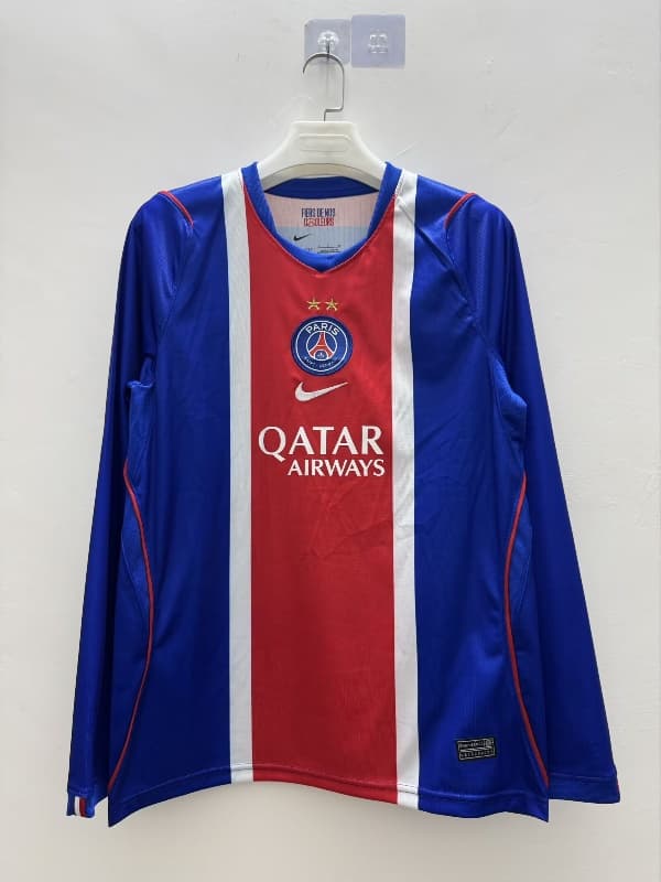 AAA(Thailand) Paris St German 26/27 Home Long Sleeve Soccer Jersey 2 Stars AAA(Thailand) Paris St German 26/27 Home Long Sleeve Soccer Jersey 2 Stars