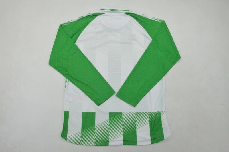 AAA(Thailand) Real Betis 26/27 Home Long Sleeve Soccer Jersey