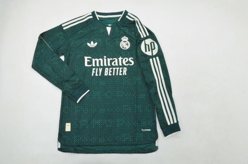 AAA(Thailand) Real Madrid 26/27 Away Long Sleeve Soccer Jersey (Player)