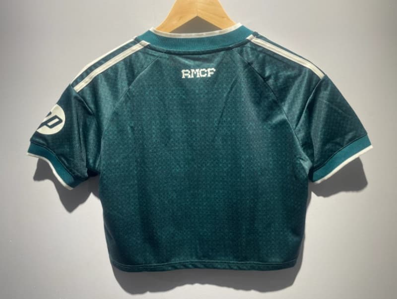 AAA(Thailand) Real Madrid 26/27 Away Women Cropped MLB Soccer Jersey