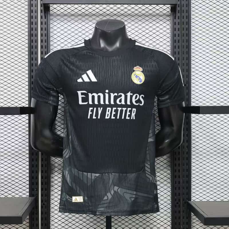 AAA(Thailand) Real Madrid 26/27 Goalkeeper Black Soccer Jersey (Player) AAA(Thailand) Real Madrid 26/27 Goalkeeper Black Soccer Jersey (Player)
