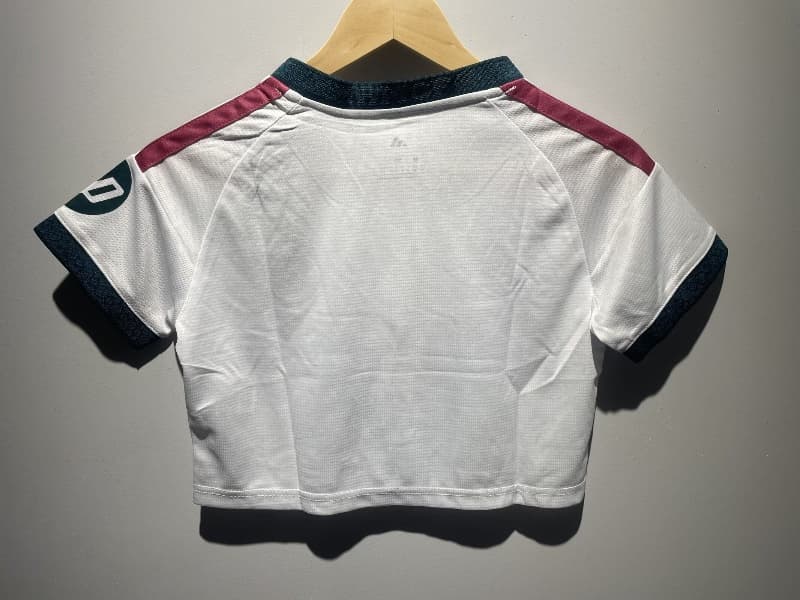 AAA(Thailand) Real Madrid 26/27 Home Women Cropped MLB Soccer Jersey