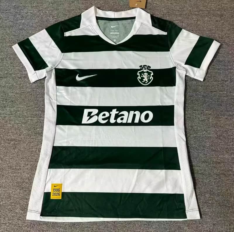 AAA(Thailand) Sporting Lisbon 26/27 Home Women Soccer Jersey AAA(Thailand) Sporting Lisbon 26/27 Home Women Soccer Jersey