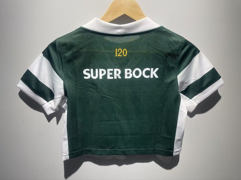 AAA(Thailand) Sporting Lisbon 26/27 Home Women Cropped Soccer Jersey