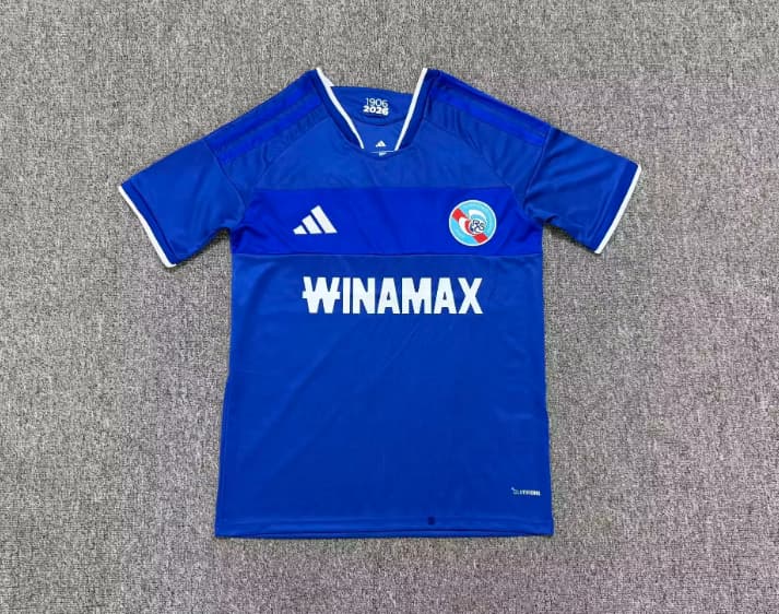 AAA(Thailand) Strasbourg 26/27 Home Soccer Jersey AAA(Thailand) Strasbourg 26/27 Home Soccer Jersey