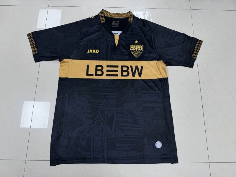 AAA(Thailand) Stuttgart 26/27 Goalkeeper Black Soccer Jersey AAA(Thailand) Stuttgart 26/27 Goalkeeper Black Soccer Jersey