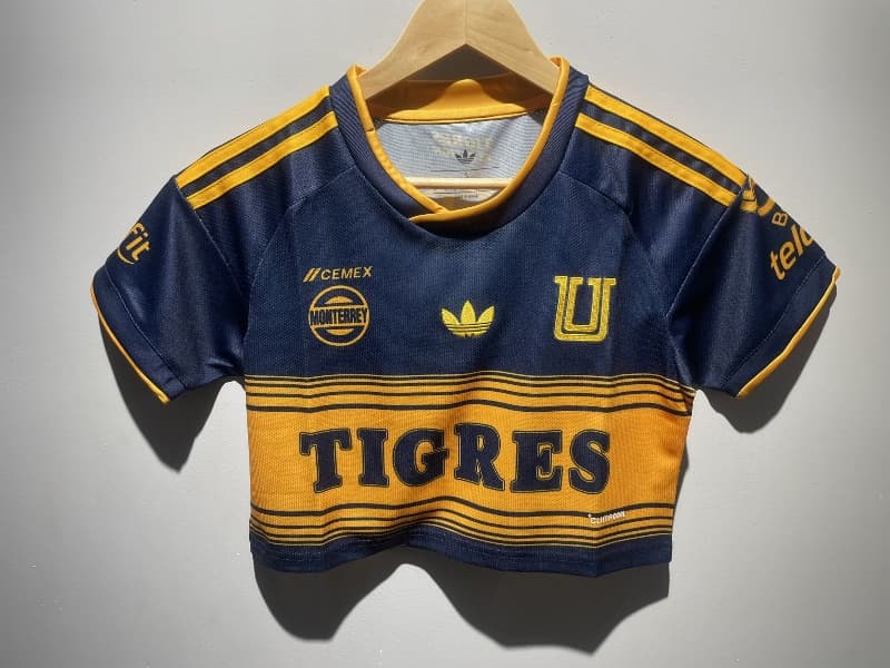 AAA(Thailand) Tigres UANL 26/27 Away Women Cropped Soccer Jersey