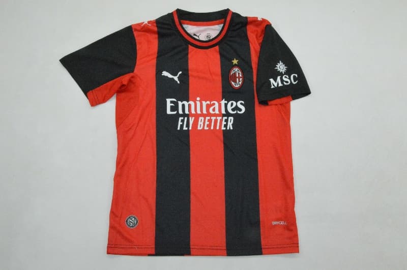 AC Milan 26/27 Kids Home Soccer Jersey And Shorts