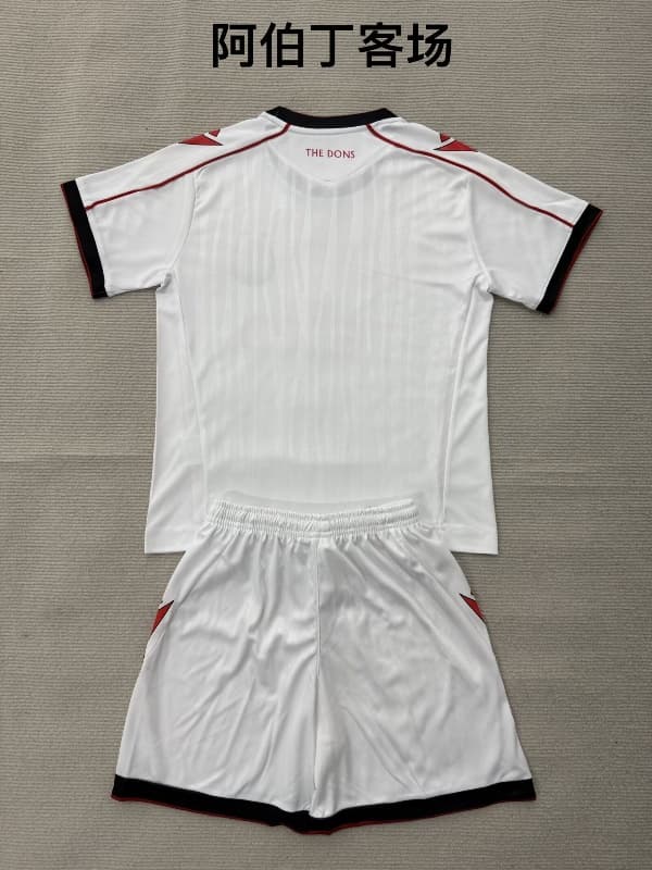 Aberdeen 26/27 Kids Away Soccer Jersey And Shorts