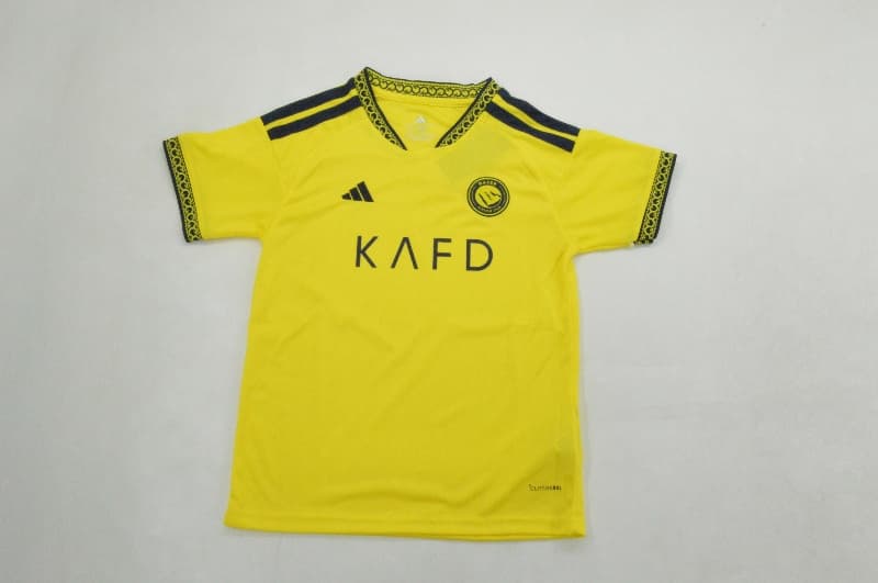Al Nassr FC 26/27 Kids Home Soccer Jersey And Shorts