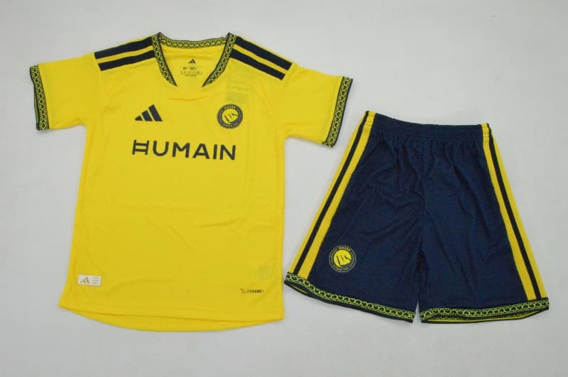 Al Nassr FC 26/27 Kids Home Soccer Jersey And Shorts (Player)
