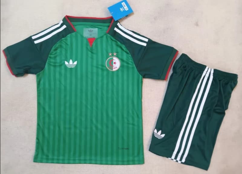 Algeria 2026 Kids World Cup Away Soccer Jersey And Shorts Algeria 2026 Kids World Cup Away Soccer Jersey And Shorts