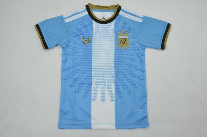 Argentina 2026 Kids MESSI Special Soccer Jersey And Shorts