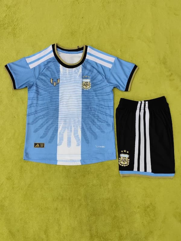 Argentina 2026 Kids MESSI Special Soccer Jersey And Shorts (Player)