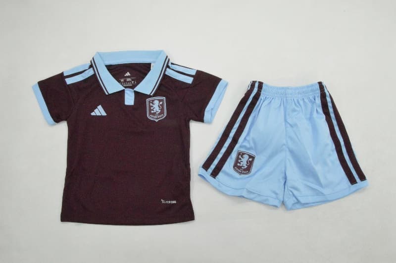 Aston Villa 26/27 Kids Home Soccer Jersey And Shorts Aston Villa 26/27 Kids Home Soccer Jersey And Shorts
