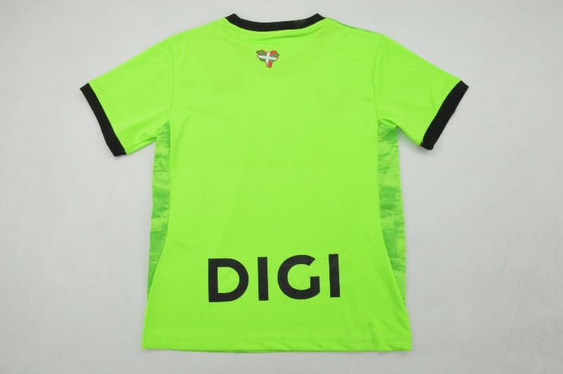Athletic Bilbao 26/27 Kids Goalkeeper Green Soccer Jersey And Shorts