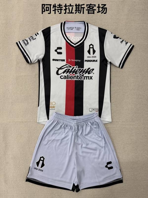 Atlas 26/27 Kids Away Soccer Jersey And Shorts Atlas 26/27 Kids Away Soccer Jersey And Shorts