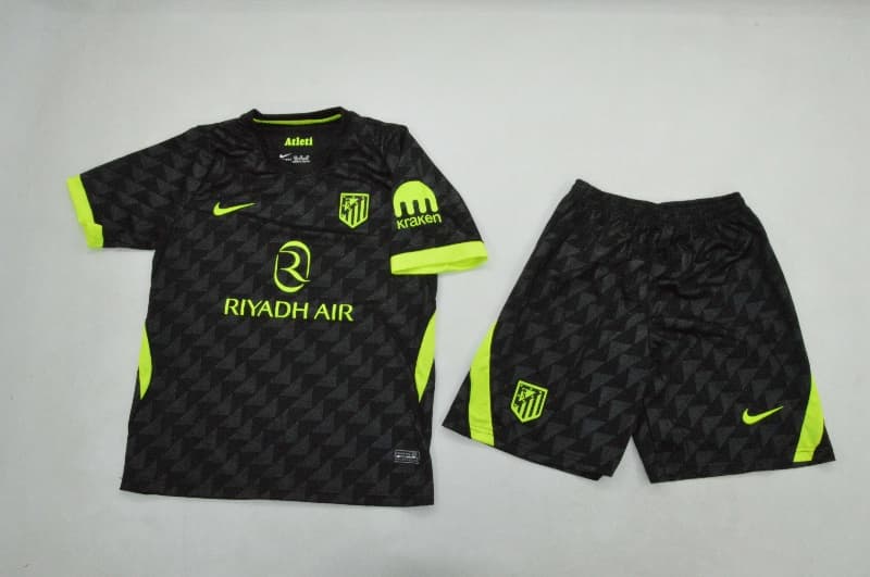 Atletico Madrid 26/27 Kids Away Soccer Jersey And Shorts Atletico Madrid 26/27 Kids Away Soccer Jersey And Shorts