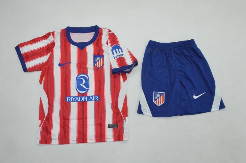 Atletico Madrid 26/27 Kids Home Soccer Jersey And Shorts