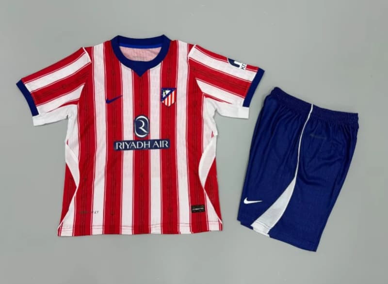 Atletico Madrid 26/27 Kids Home Soccer Jersey And Shorts (Player) Atletico Madrid 26/27 Kids Home Soccer Jersey And Shorts (Player)