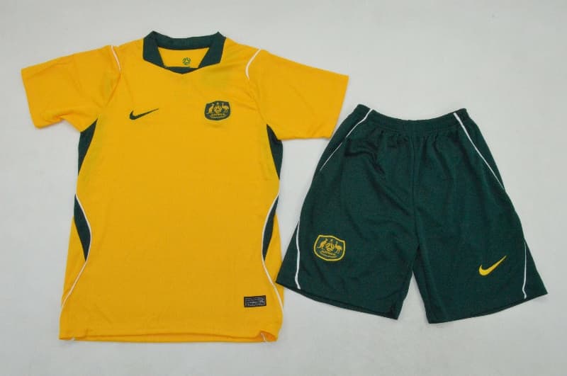 Australia 2026 Kids World Cup Home Soccer Jersey And Shorts