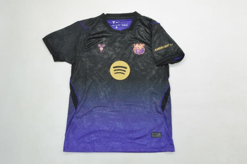 Barcelona 26/27 Kids Away Soccer Jersey And Shorts (Leaked)