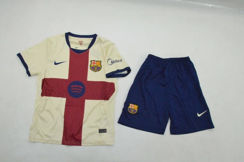 Barcelona 26/27 Kids Fourth Soccer Jersey And Shorts