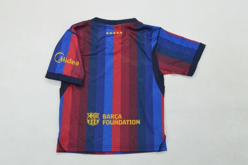 Barcelona 26/27 Kids Home Soccer Jersey And Shorts