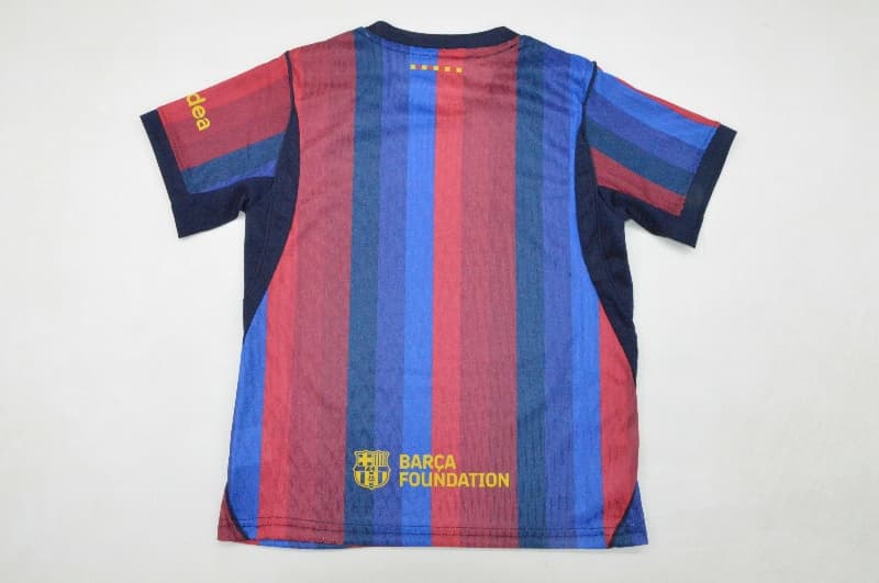 Barcelona 26/27 Kids Home Soccer Jersey And Shorts (Player)