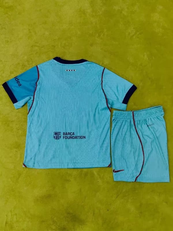 Barcelona 26/27 Kids Third Soccer Jersey And Shorts