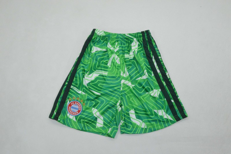 Bayern Munich 26/27 Kids Goalkeeper Green Soccer Jersey And Shorts