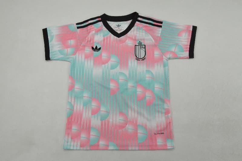 Belgium 2026 Kids World Cup Away Soccer Jersey And Shorts