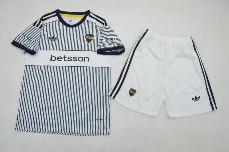 Boca Juniors 2026 Kids Away Soccer Jersey And Shorts