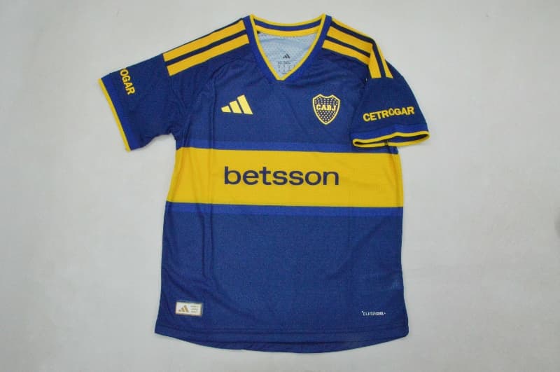 Boca Juniors 2026 Kids Home Soccer Jersey And Shorts (Player)