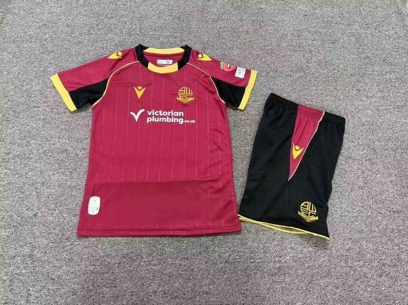 Bolton Wanderers 26/27 Kids Away Soccer Jersey And Shorts