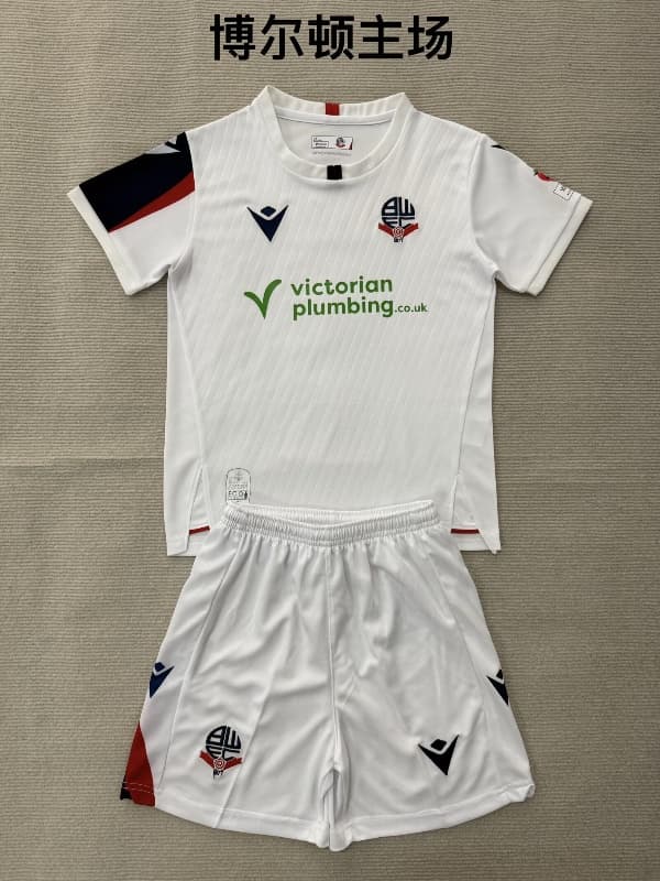 Bolton Wanderers 26/27 Kids Home Soccer Jersey And Shorts Bolton Wanderers 26/27 Kids Home Soccer Jersey And Shorts