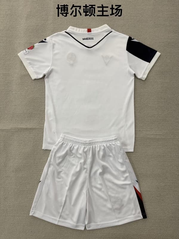 Bolton Wanderers 26/27 Kids Home Soccer Jersey And Shorts