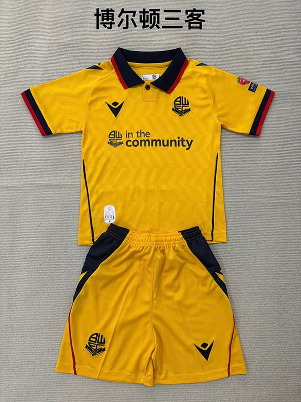 Bolton Wanderers 26/27 Kids Third Soccer Jersey And Shorts Bolton Wanderers 26/27 Kids Third Soccer Jersey And Shorts