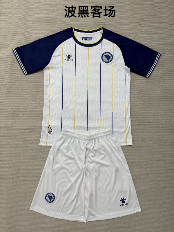 Bosnia Herzegovina 2026 Kids Away Soccer Jersey And Shorts